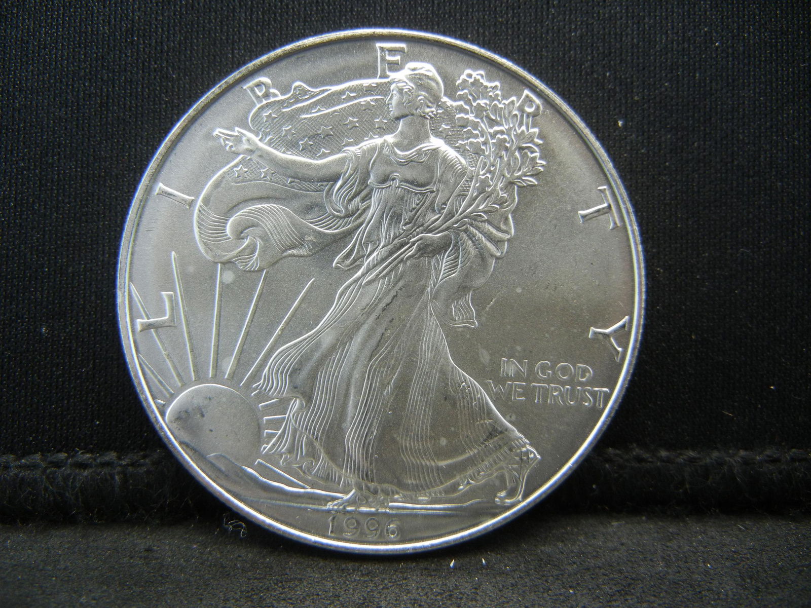 1996 American Silver Eagle Gem BU Key date (1 of 2)