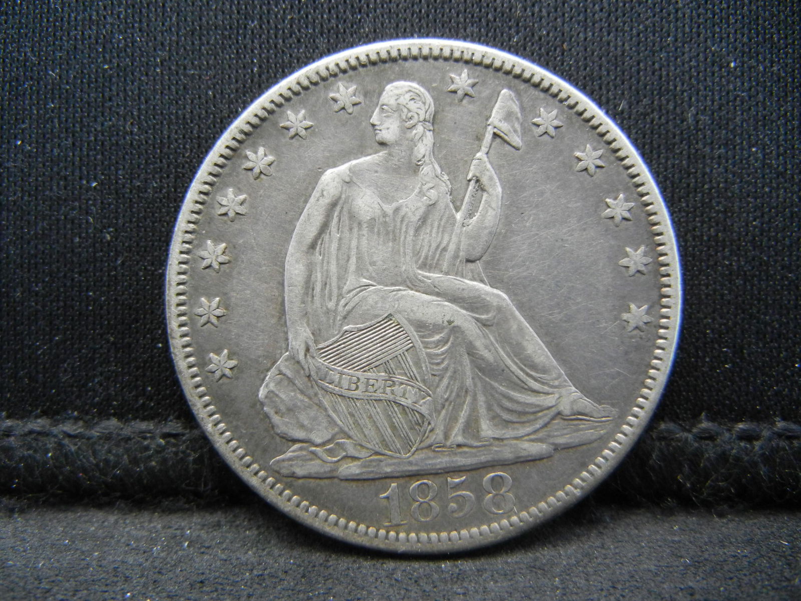 1858 O Seated Half Dollar XF++ (1 of 2)