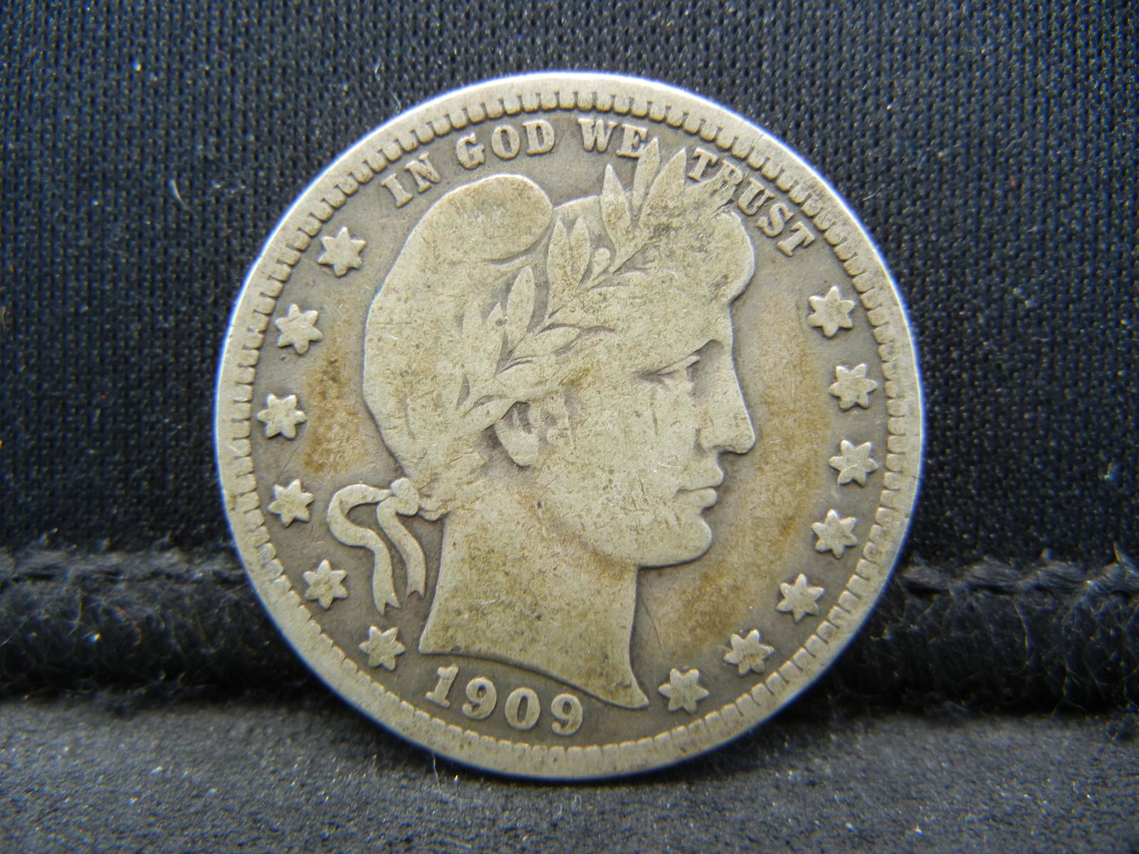 1909-D United States Barber Silver Quarter (1 of 2)