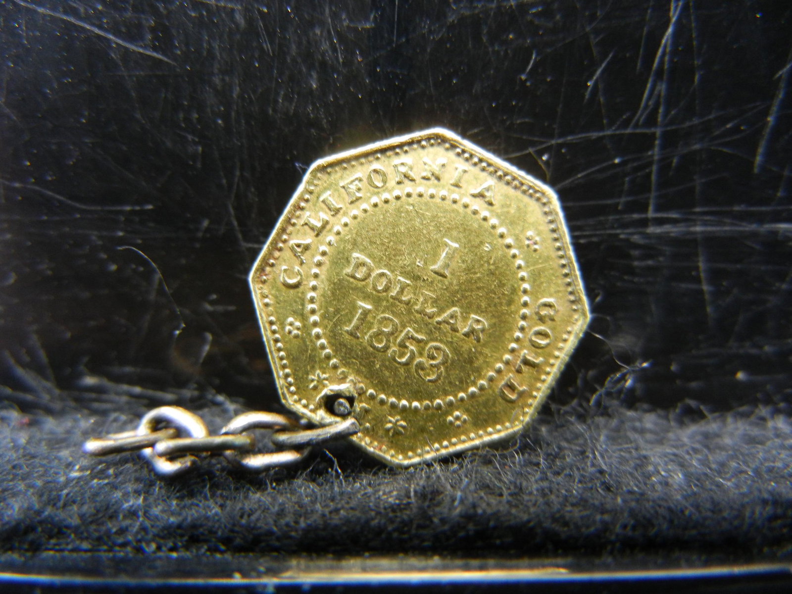 1853 $1.00 Gold Charm: 1853 $1.00 Gold Charm