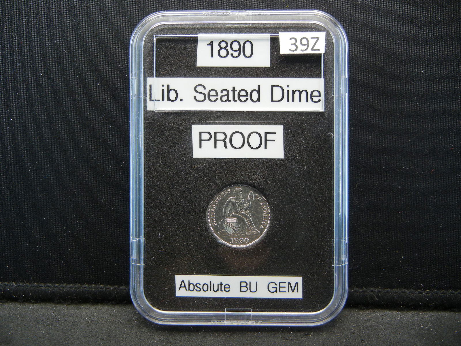 1890 Seated Dime, Slabbed (1 of 4)