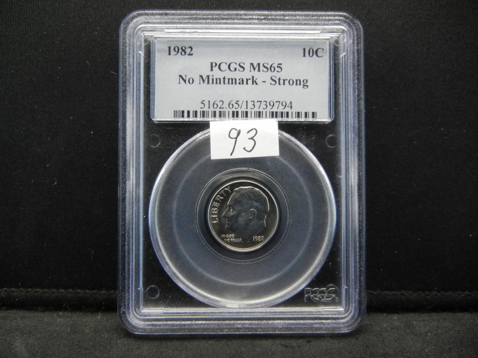 1982 No Mintmark Roosevelt Dime PCGS MS65 (1 of 4)