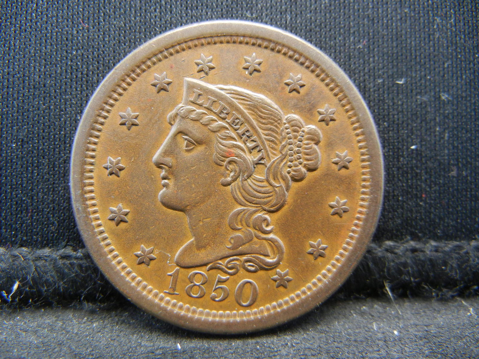 1850 Large Cent AU Nice (1 of 2)