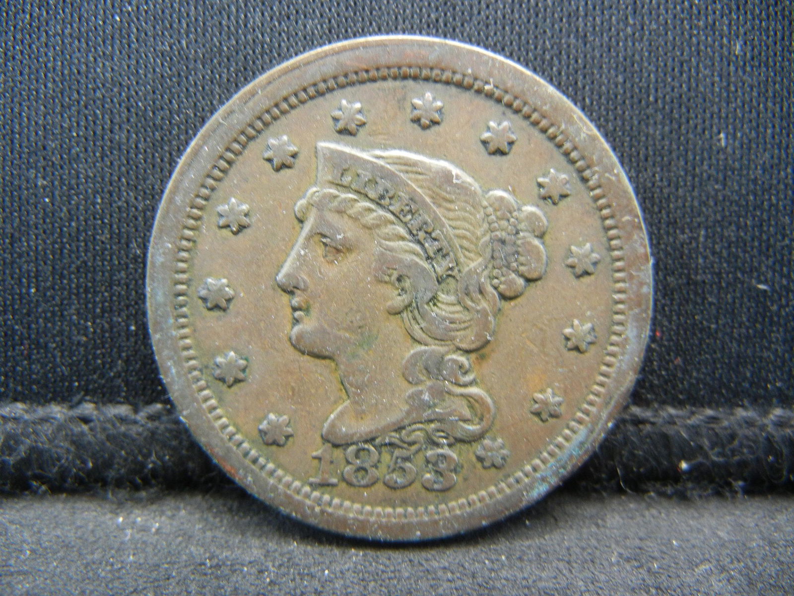 1853 Large Cent XF Nice (1 of 2)