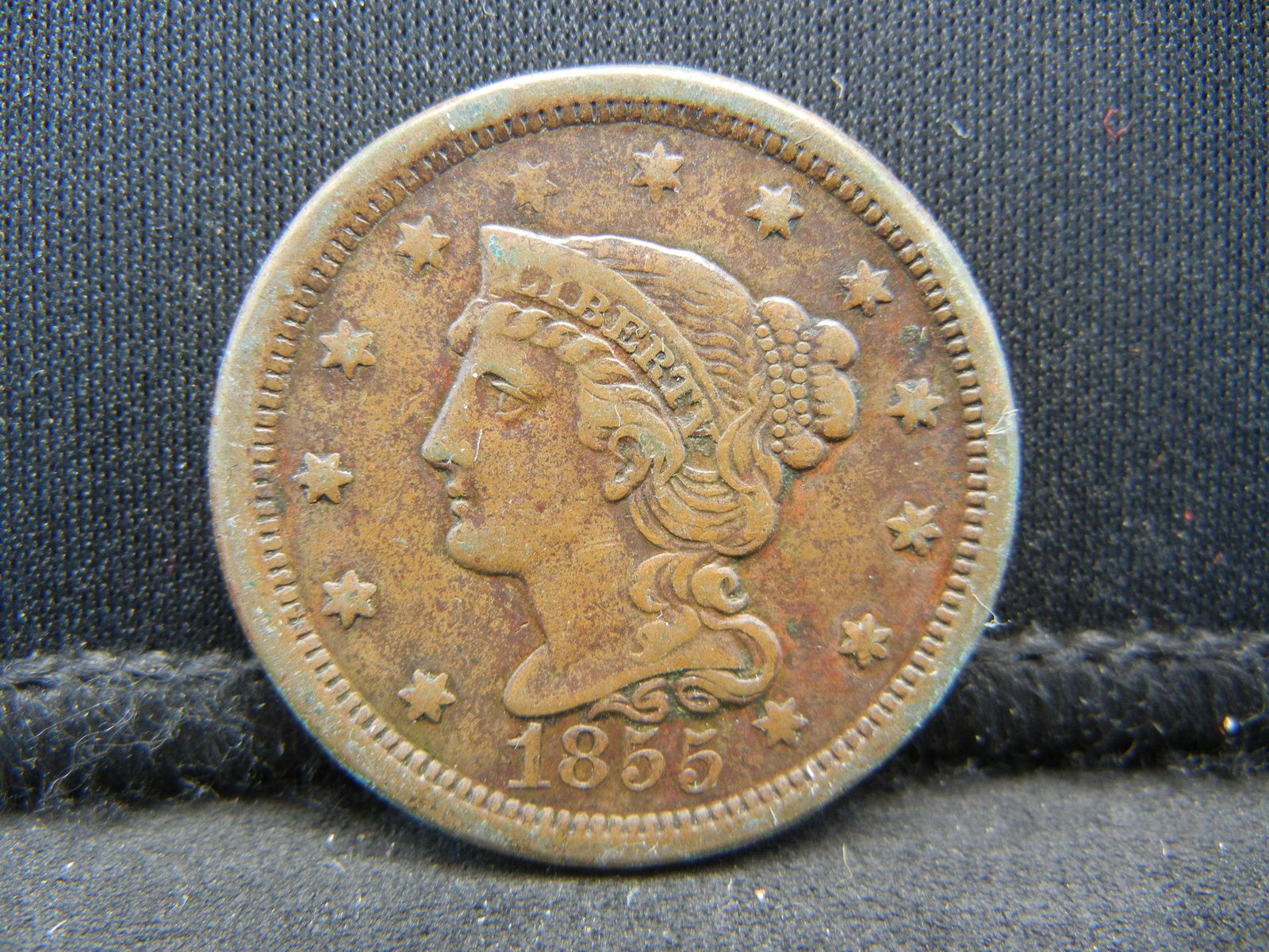 1855 Large Cent XF (1 of 2)