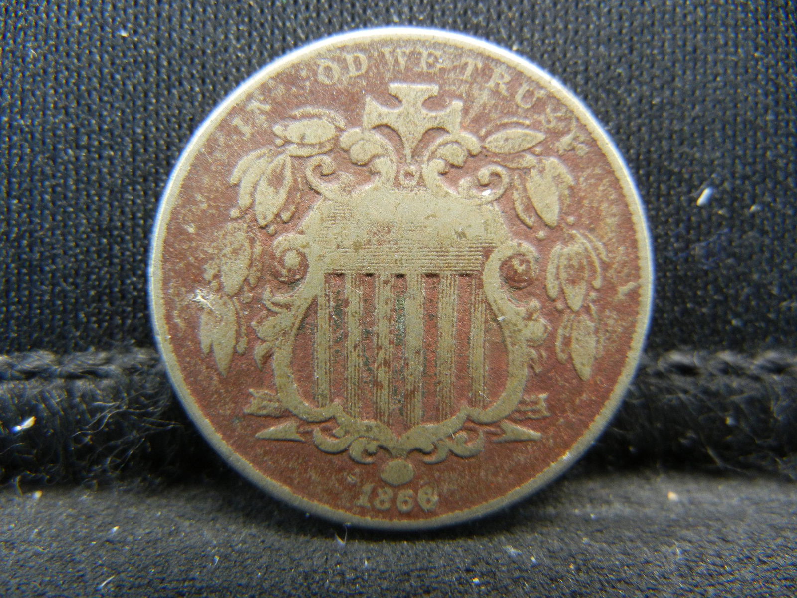 1866 Shield Nickel VF (1 of 2)