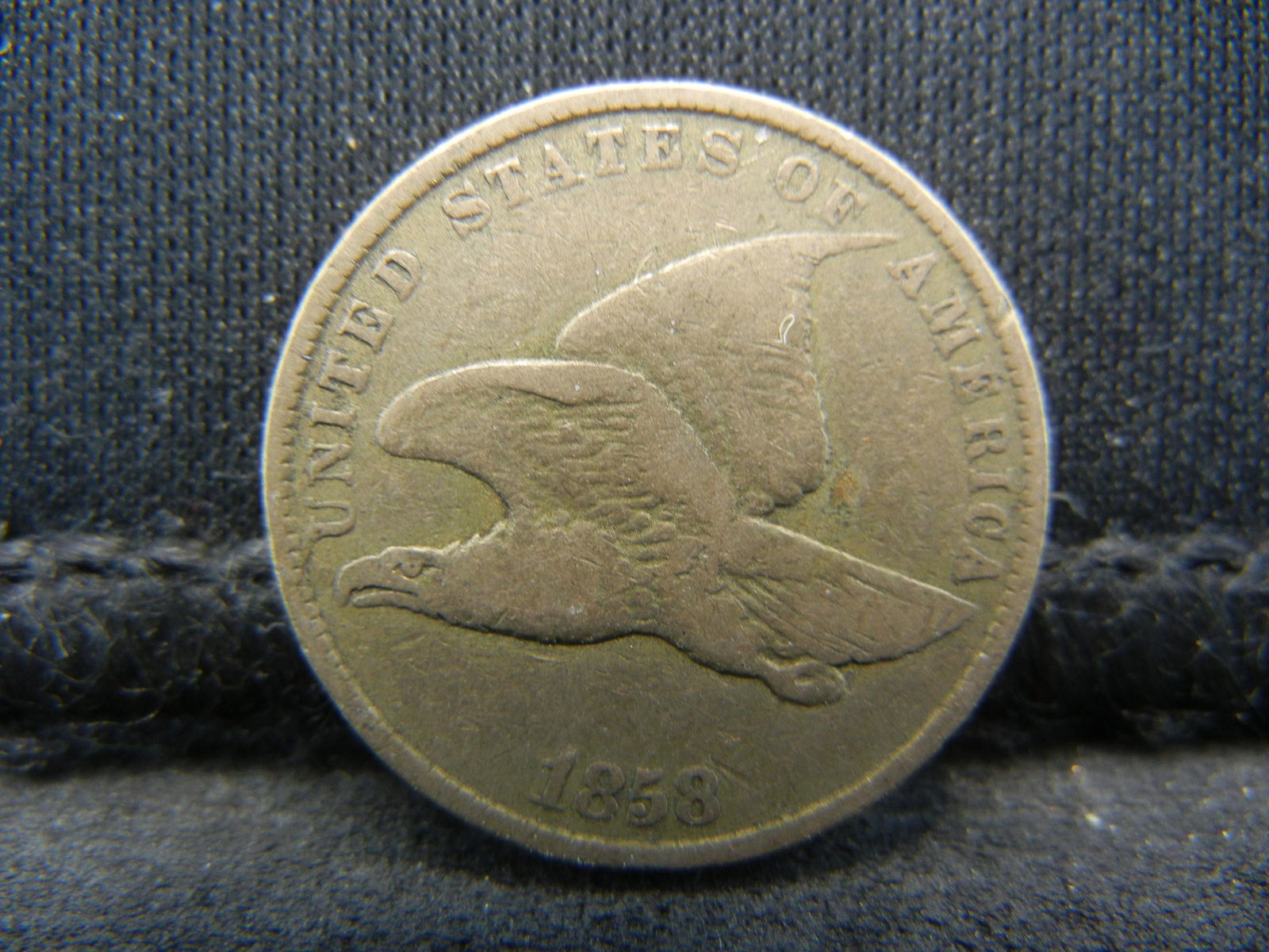 1858 Flying Eagle Cent VF (1 of 2)