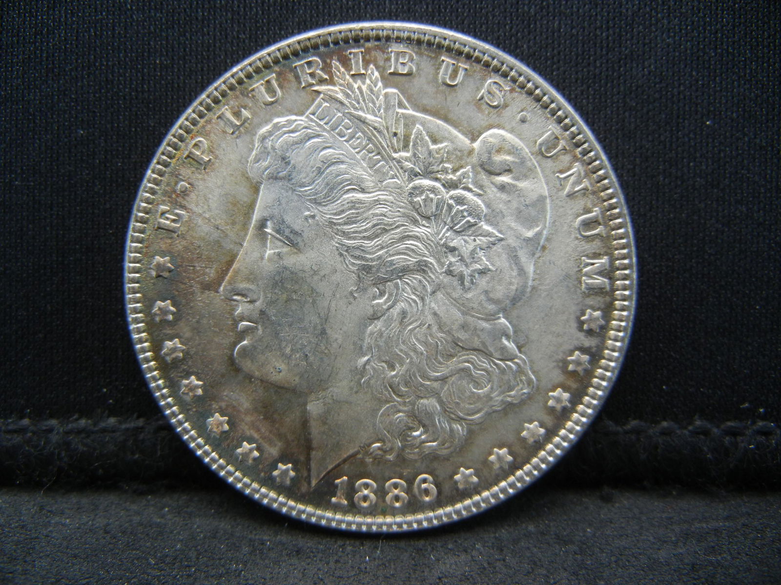 1886 Morgan Dollar Gem BU Gorgeous Toning (1 of 2)