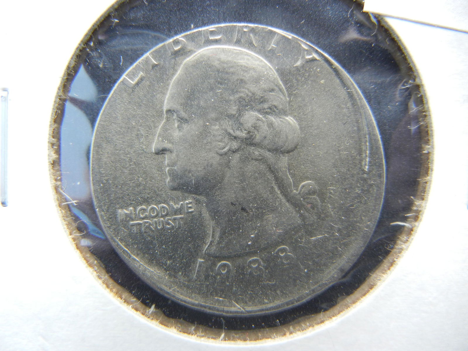 1988 Off Center Washington Quarter BU (1 of 3)