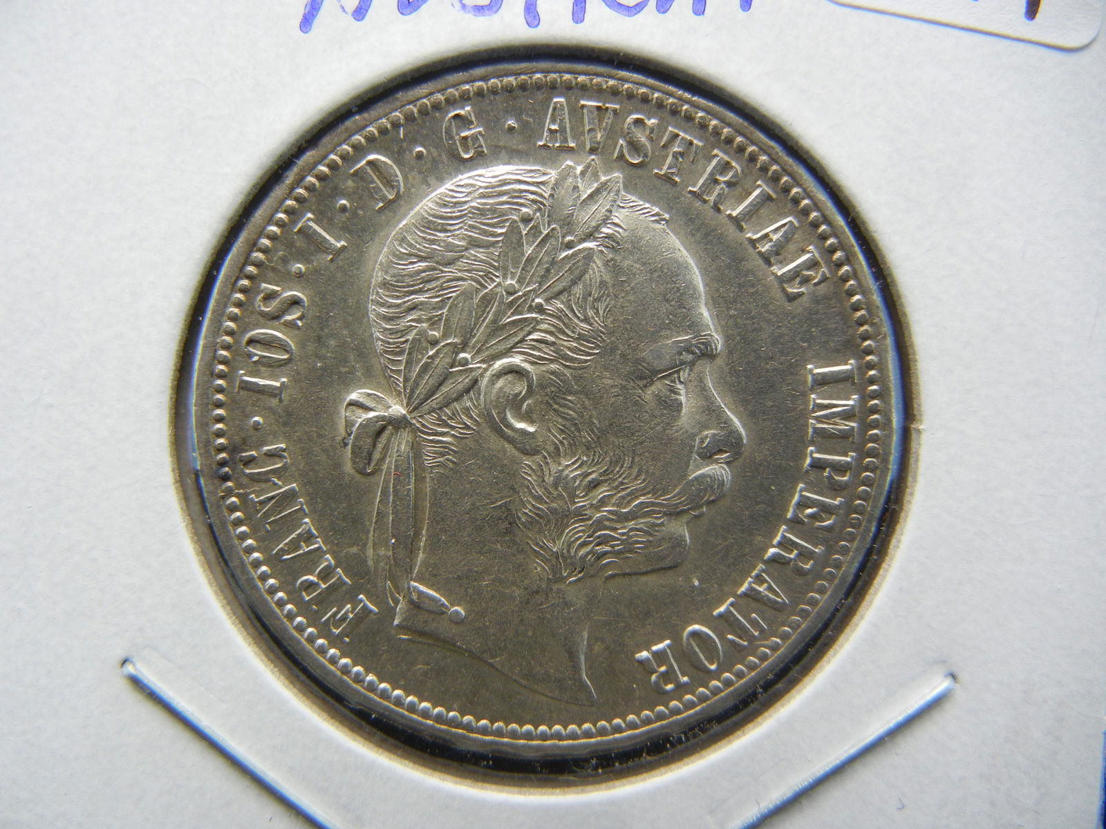 1879 Austria Silver Florin.  Brilliant Uncirculated. (1 of 3)