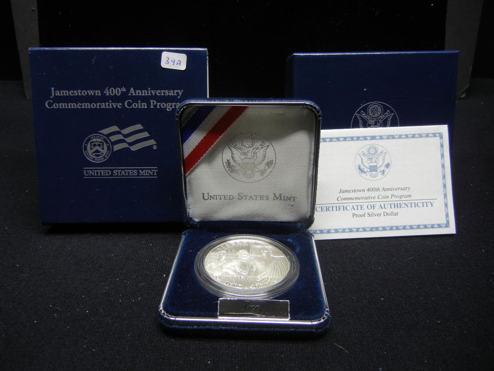 2007 P Jamestown 400th Anniversary Silver Dollar.  GEM (1 of 4)