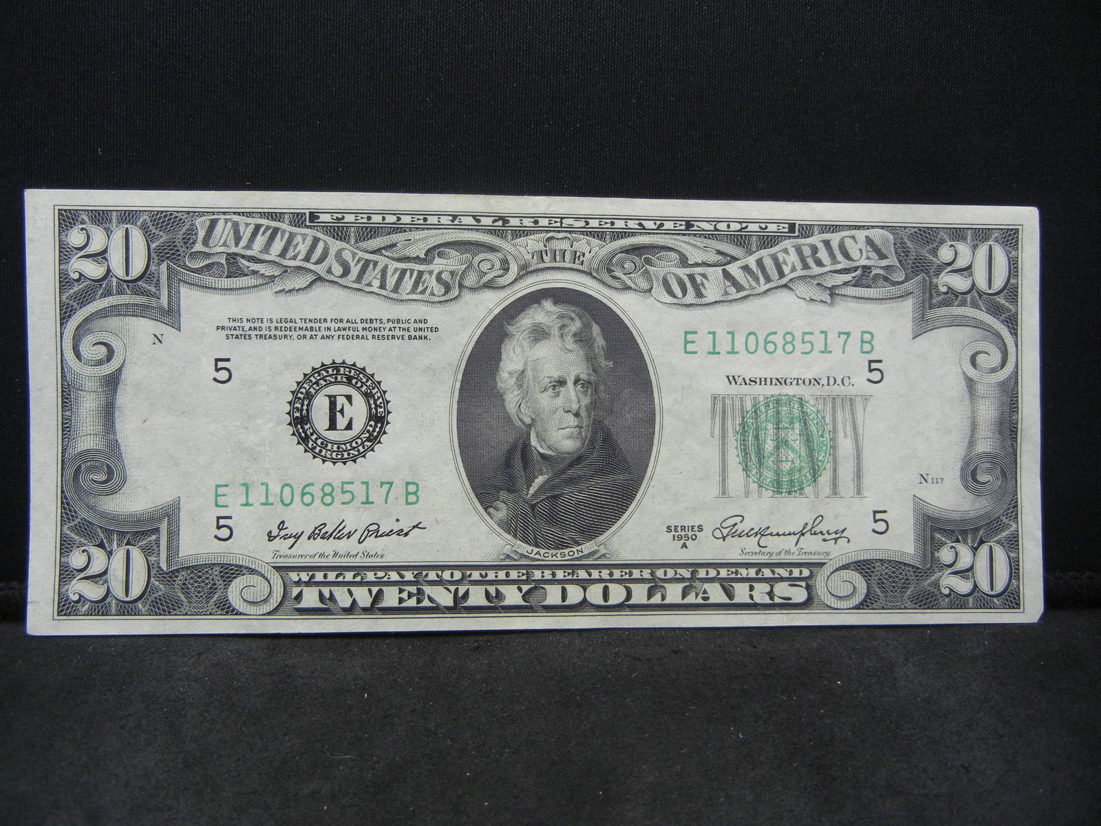 1950 A $20.00 Federal Reserve Note (1 of 3)