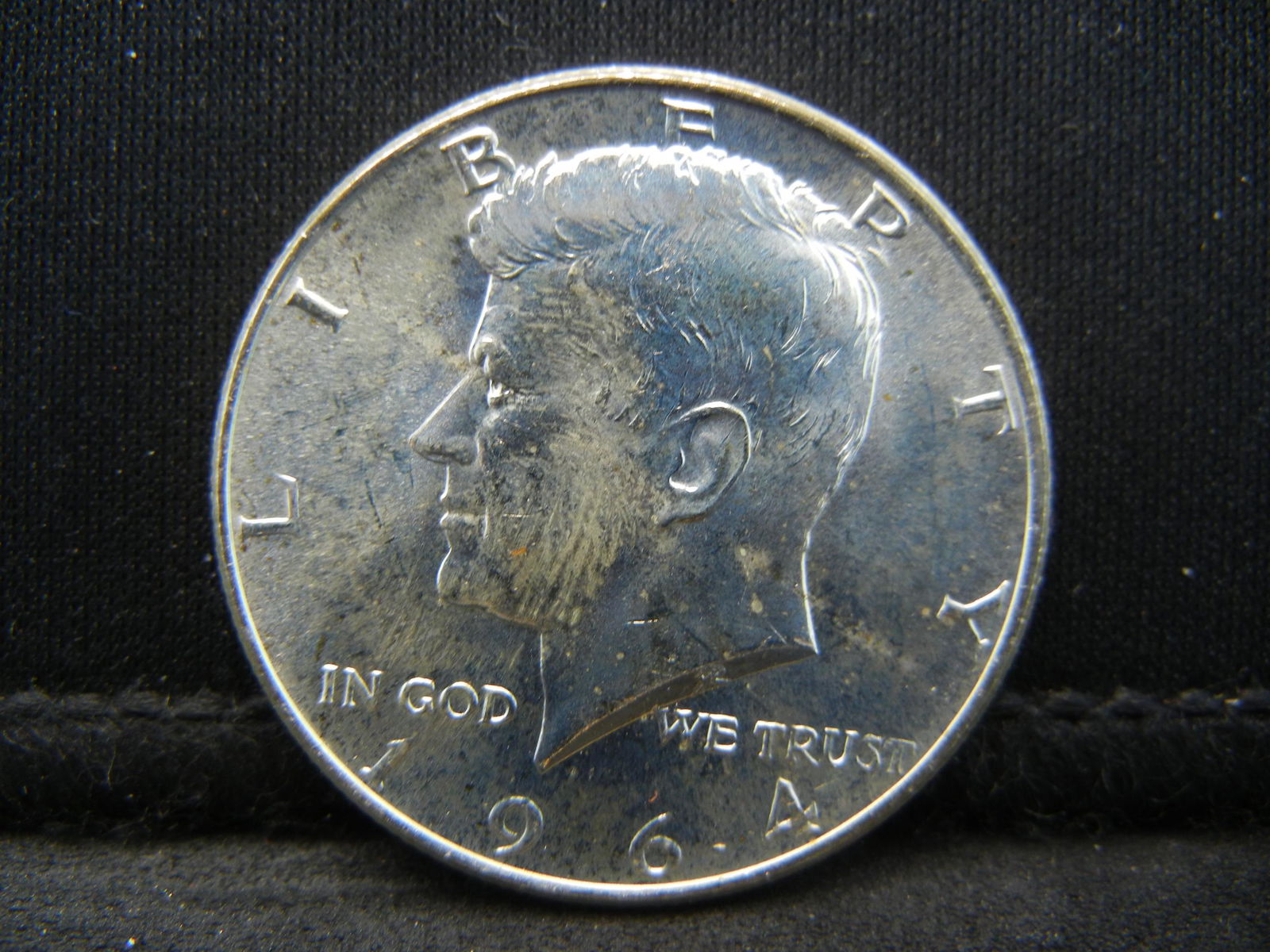 1964 Silver Kennedy Half Dollar In Original Cellophane (1 of 2)