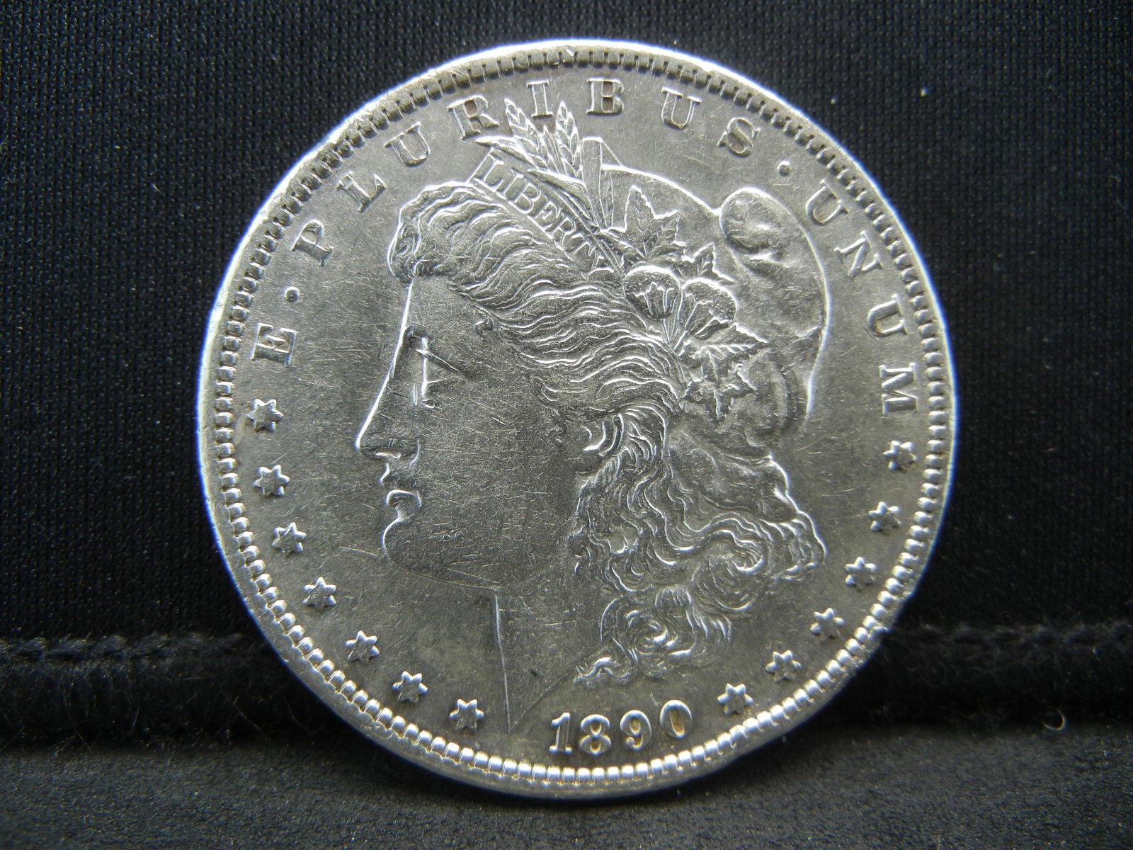 1890 S Morgan Dollar AU/BU Better Date Rim Hits (1 of 2)