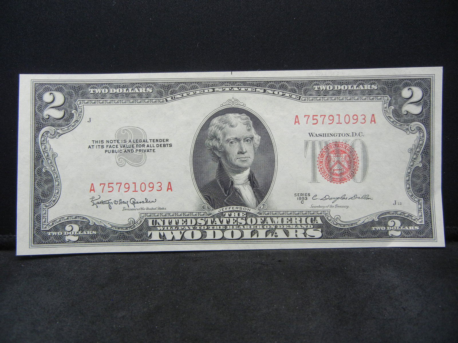 1953 $2.00 Red Seal (1 of 3)