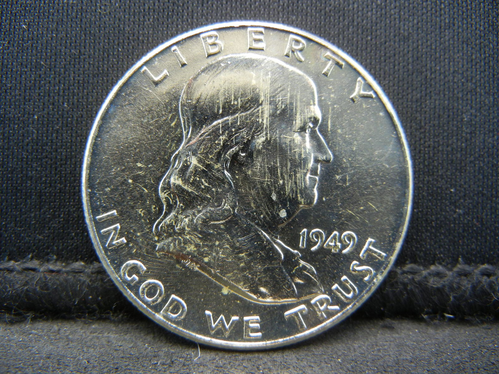 1949-P United States Franklin Silver Half Dollar (1 of 2)