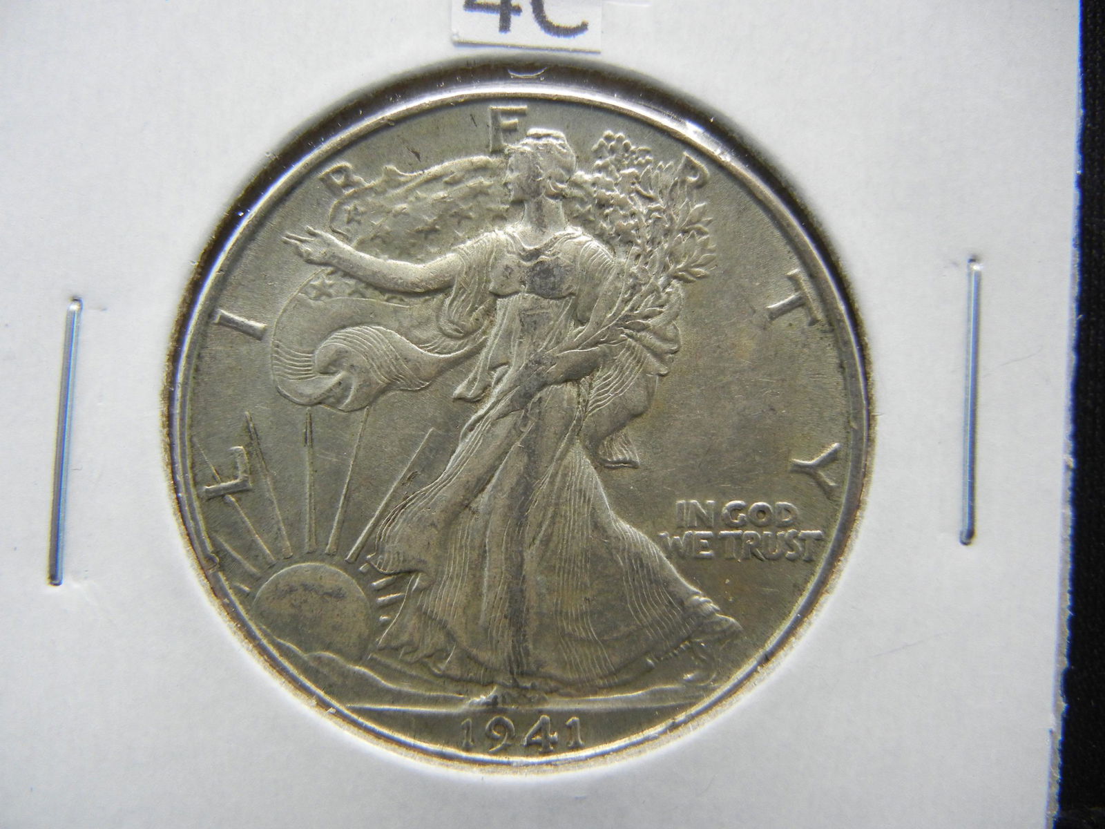 1941-D Walking Liberty 50c.  AU/UNC. (1 of 3)