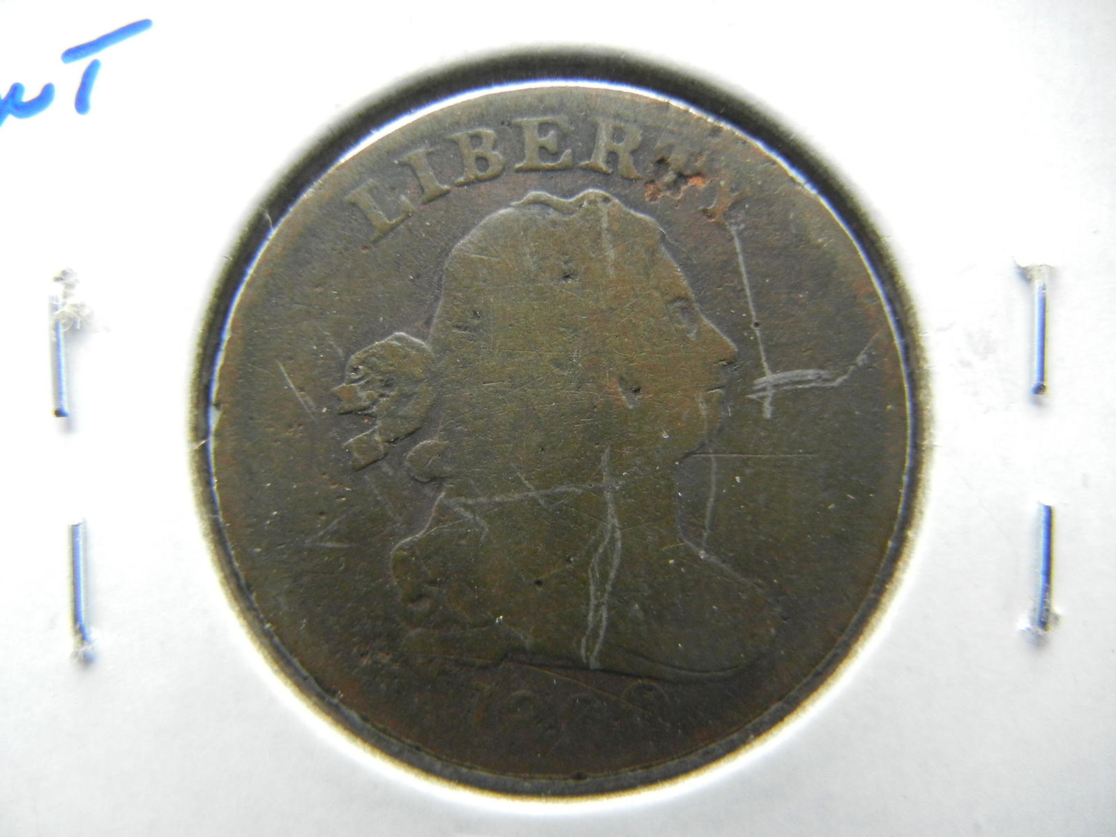 1800 Half Cent.  VG Details. (1 of 3)