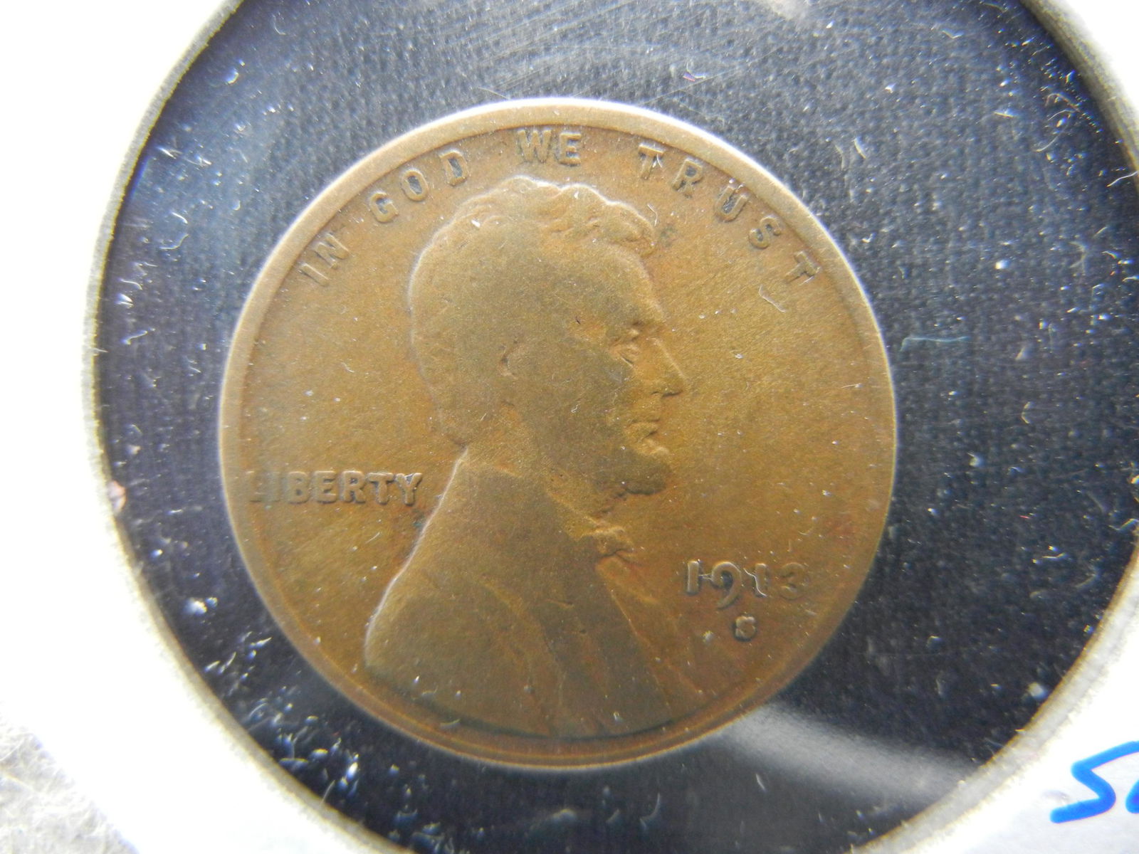 1913-S Lincoln 1c.  Semi-Key.  VG. (1 of 3)