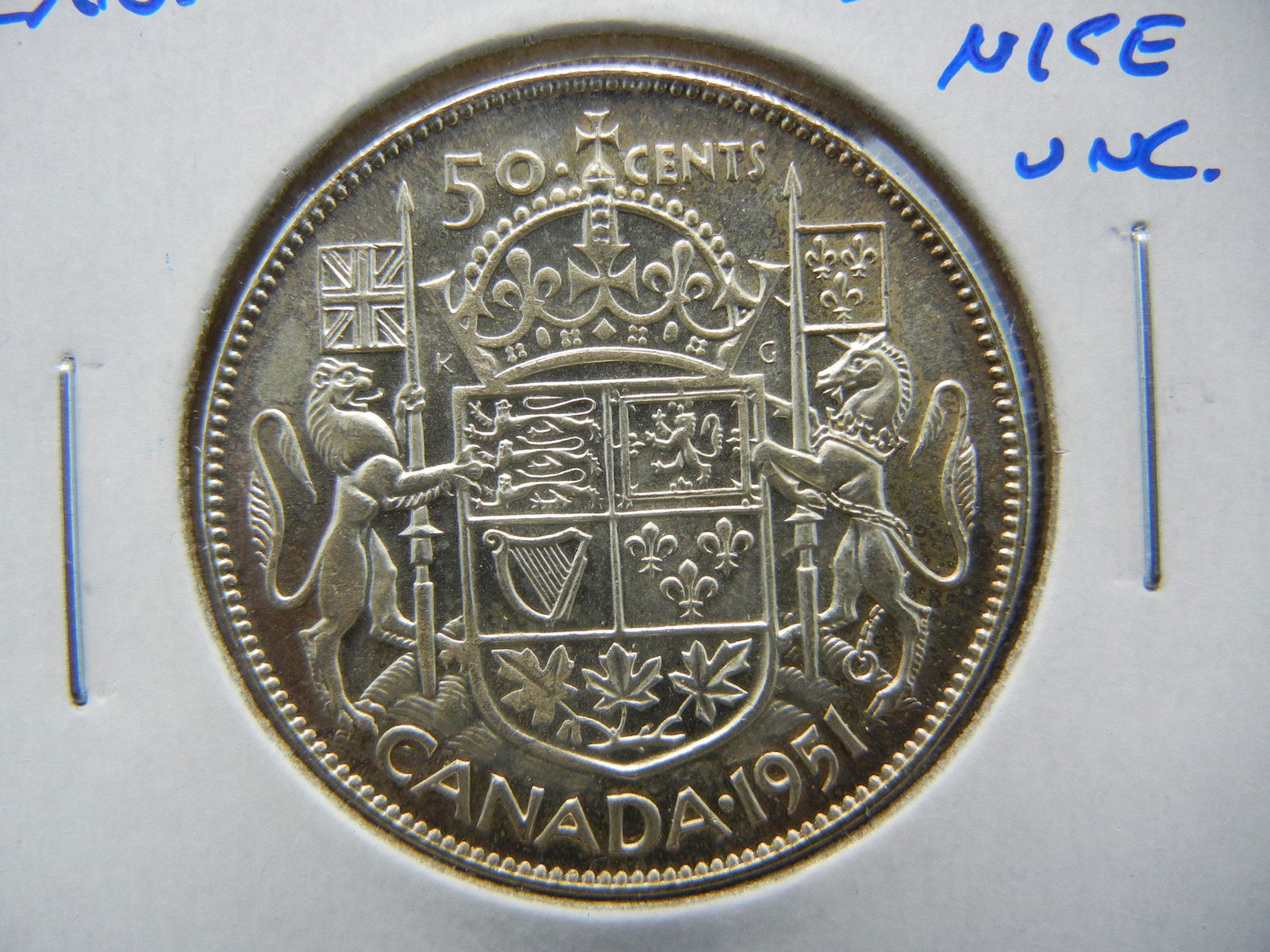 1951 Canada 50c.  Nice UNC. (1 of 3)