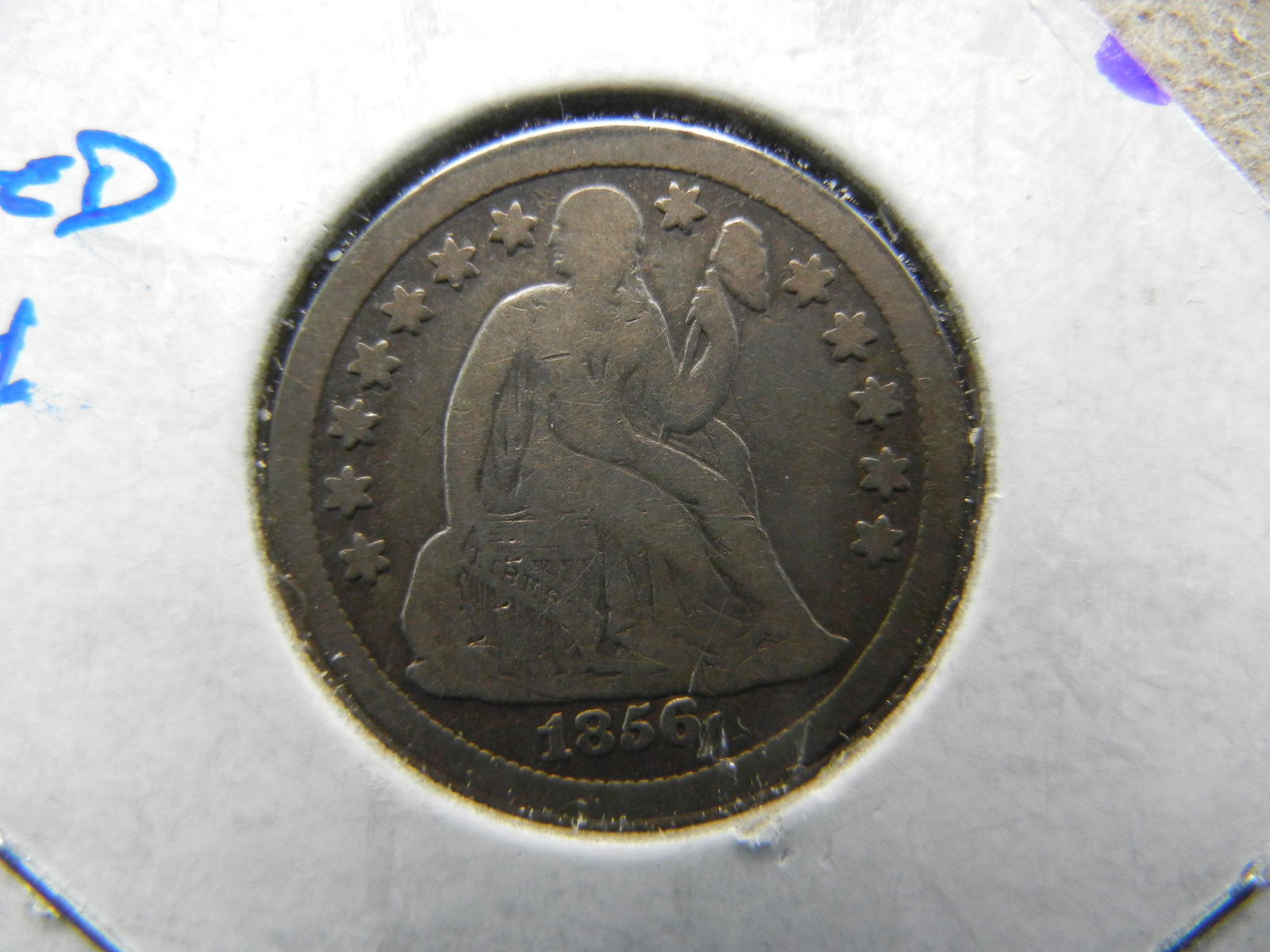 1856-O Seated 10c.  Fine. (1 of 3)