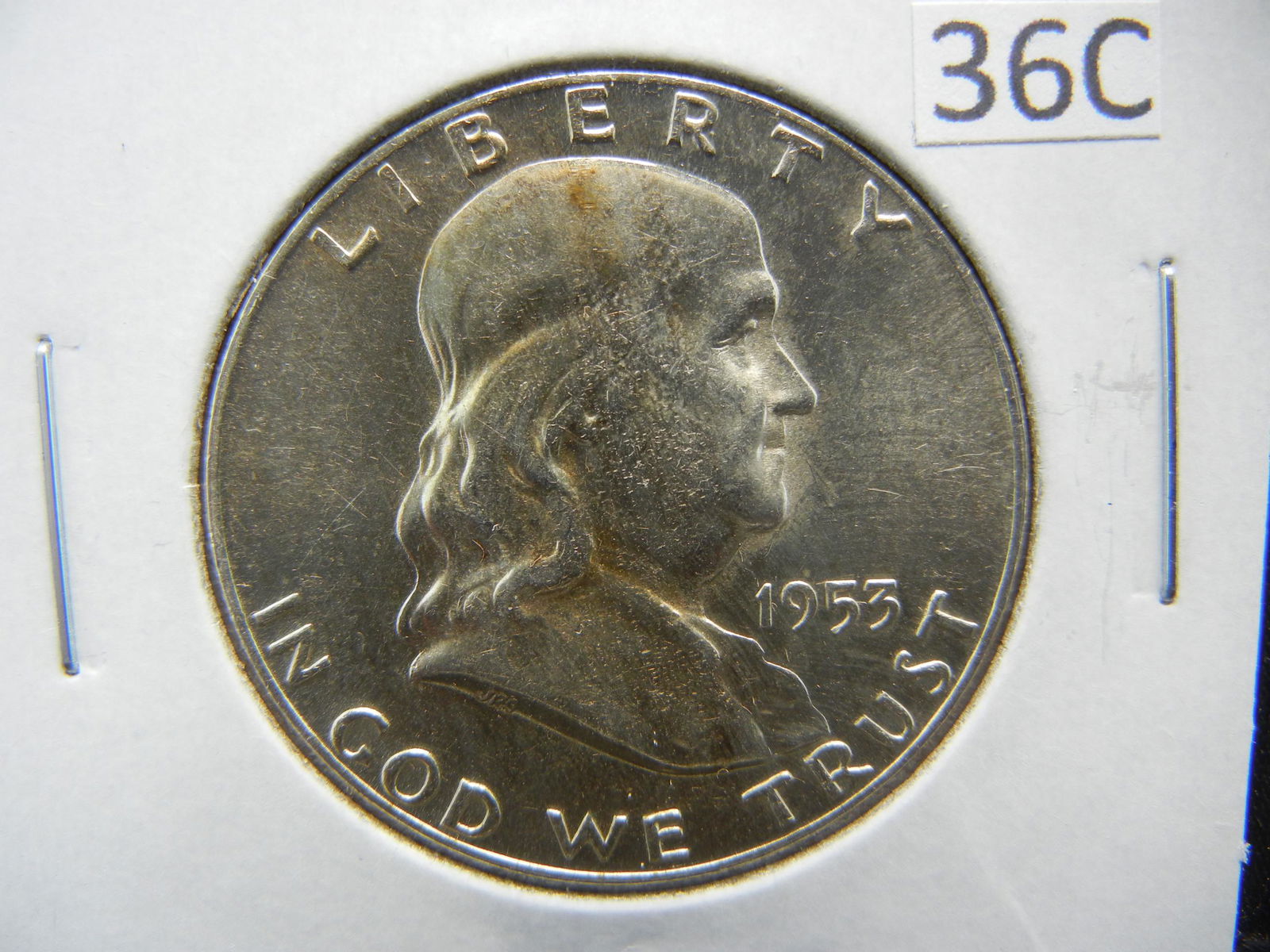 1953-D Franklin 50.  UNC. (1 of 3)