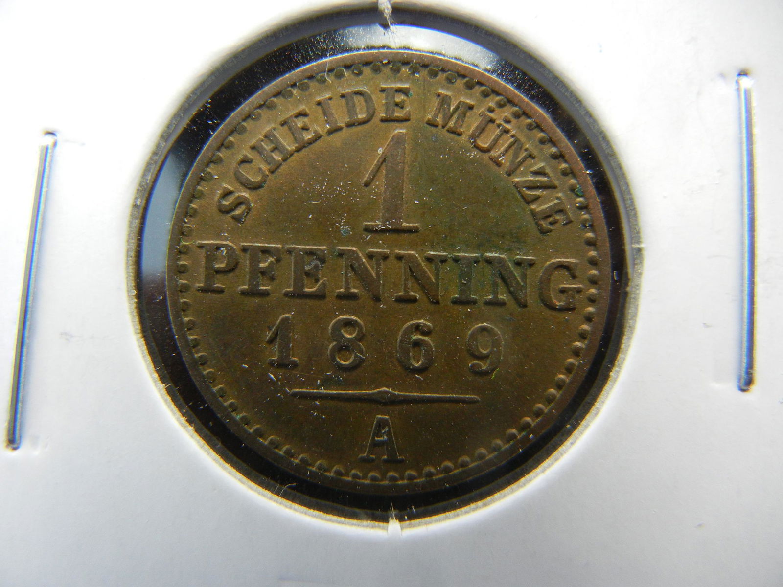 1869 Germany 1 Pfennig. (1 of 3)