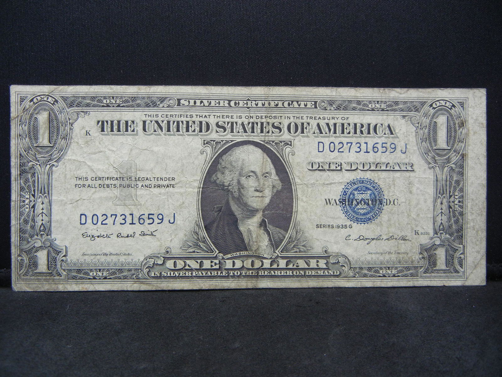 1935 G $1.00 Silver certificate (1 of 3)