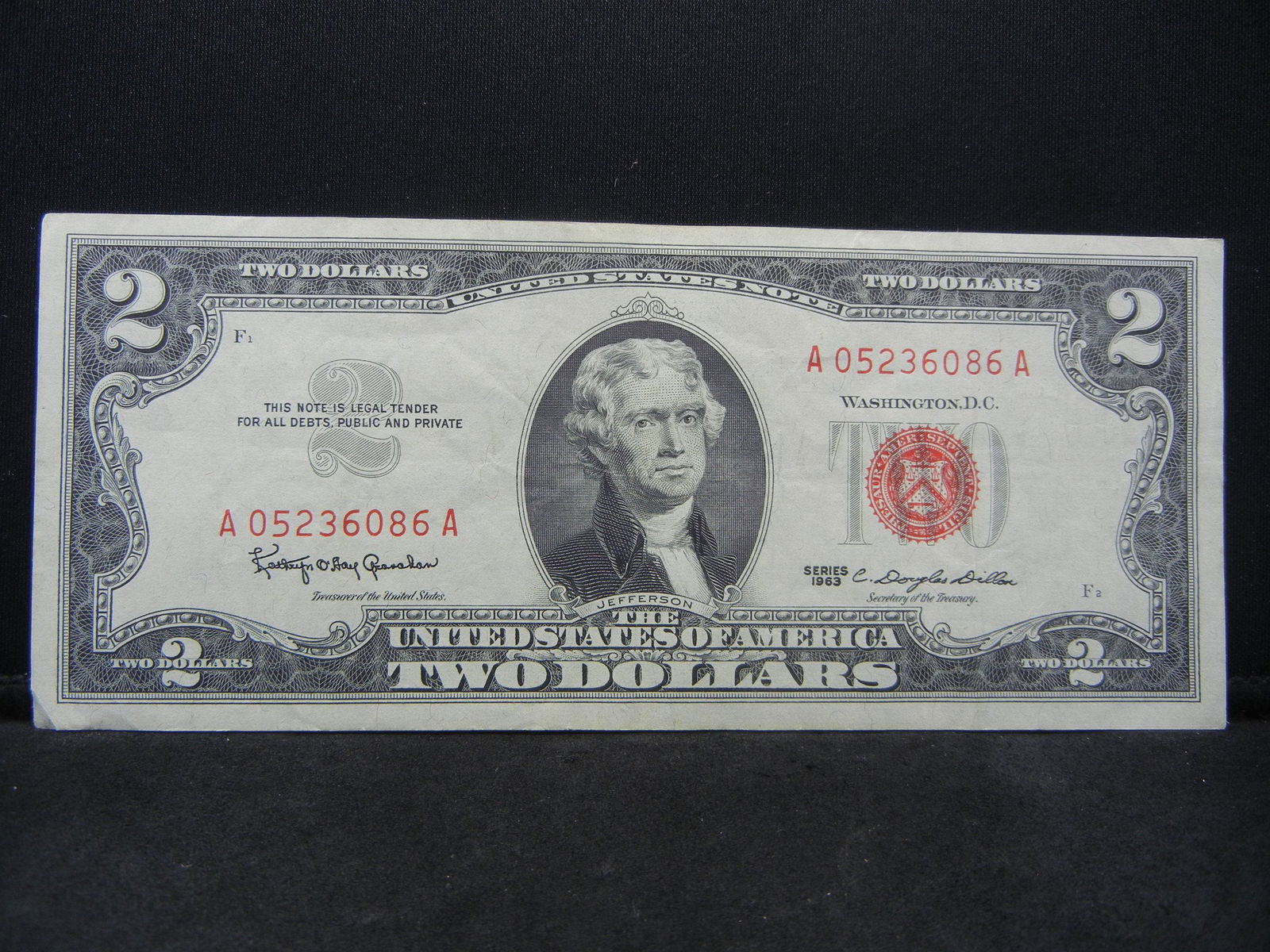 1963 $2.00 Red Seal (1 of 3)