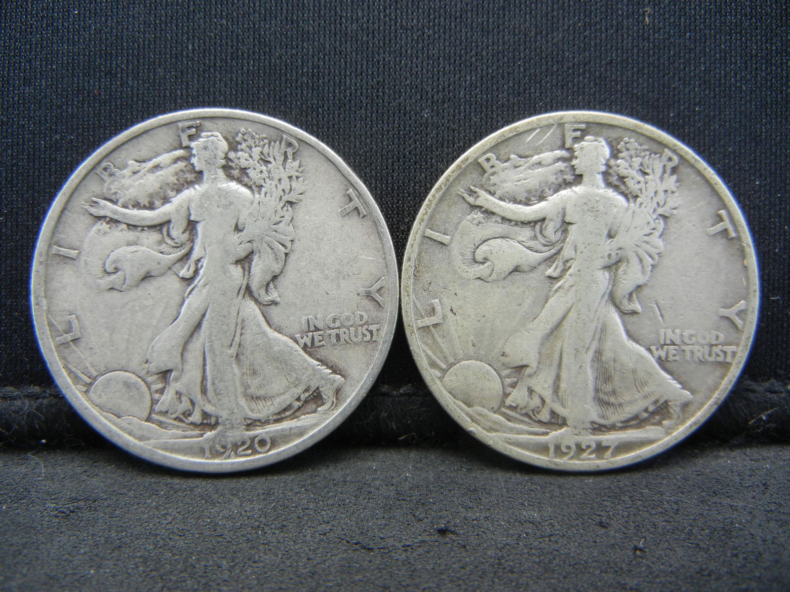1920 S and 27s Walking Liberty Half Dollars Better Date (1 of 2)
