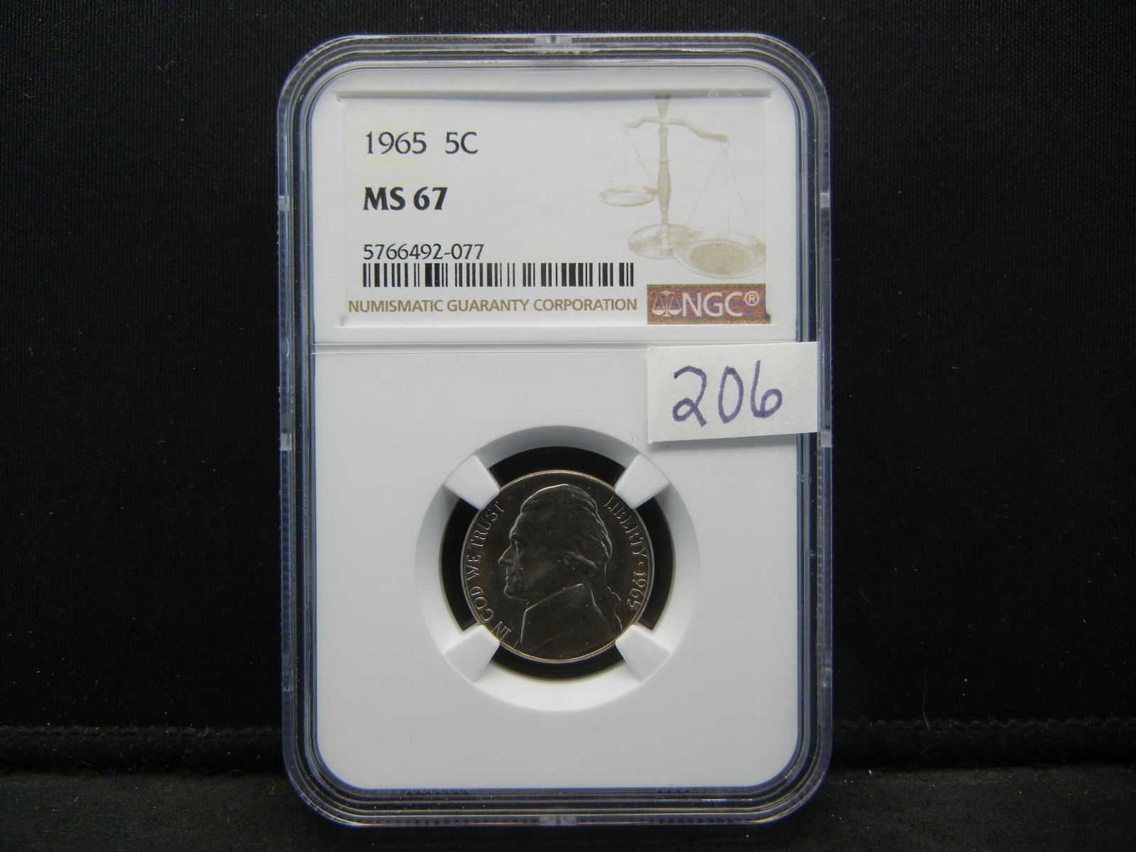 1965 Jefferson Nickel NGC MS67 Rare NGC Price Guide (1 of 4)