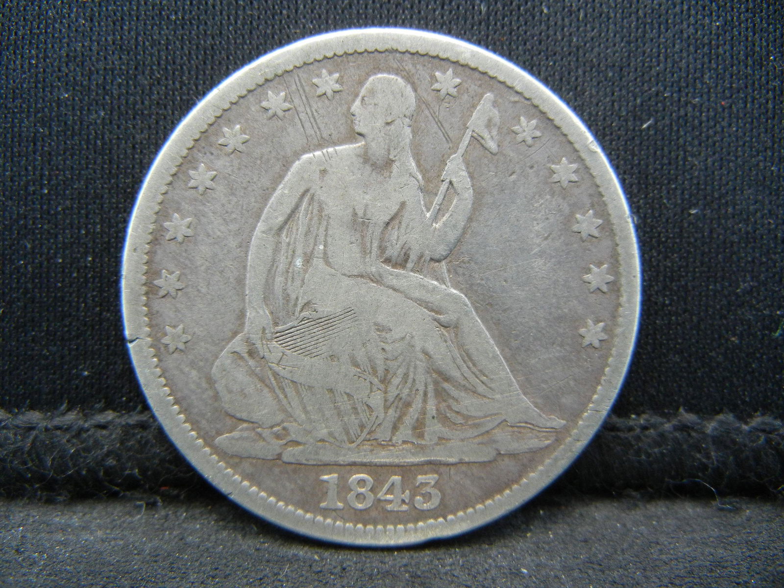 1843 Seated Half Dollar (1 of 2)