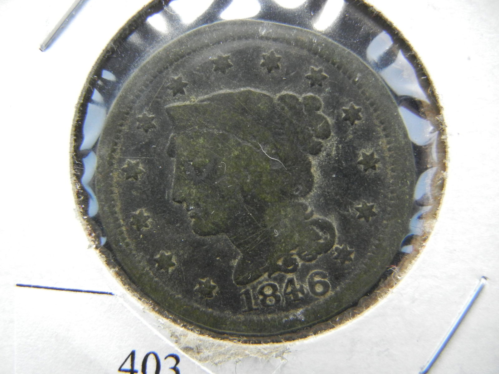 1846 large Cent (1 of 3)