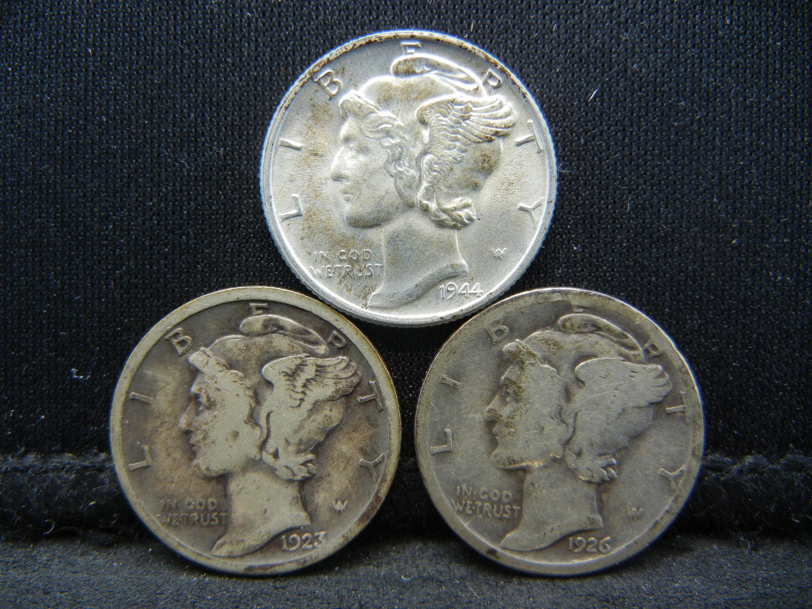 1925s,26s, circ 1944 BU Mercury Dimes (1 of 2)