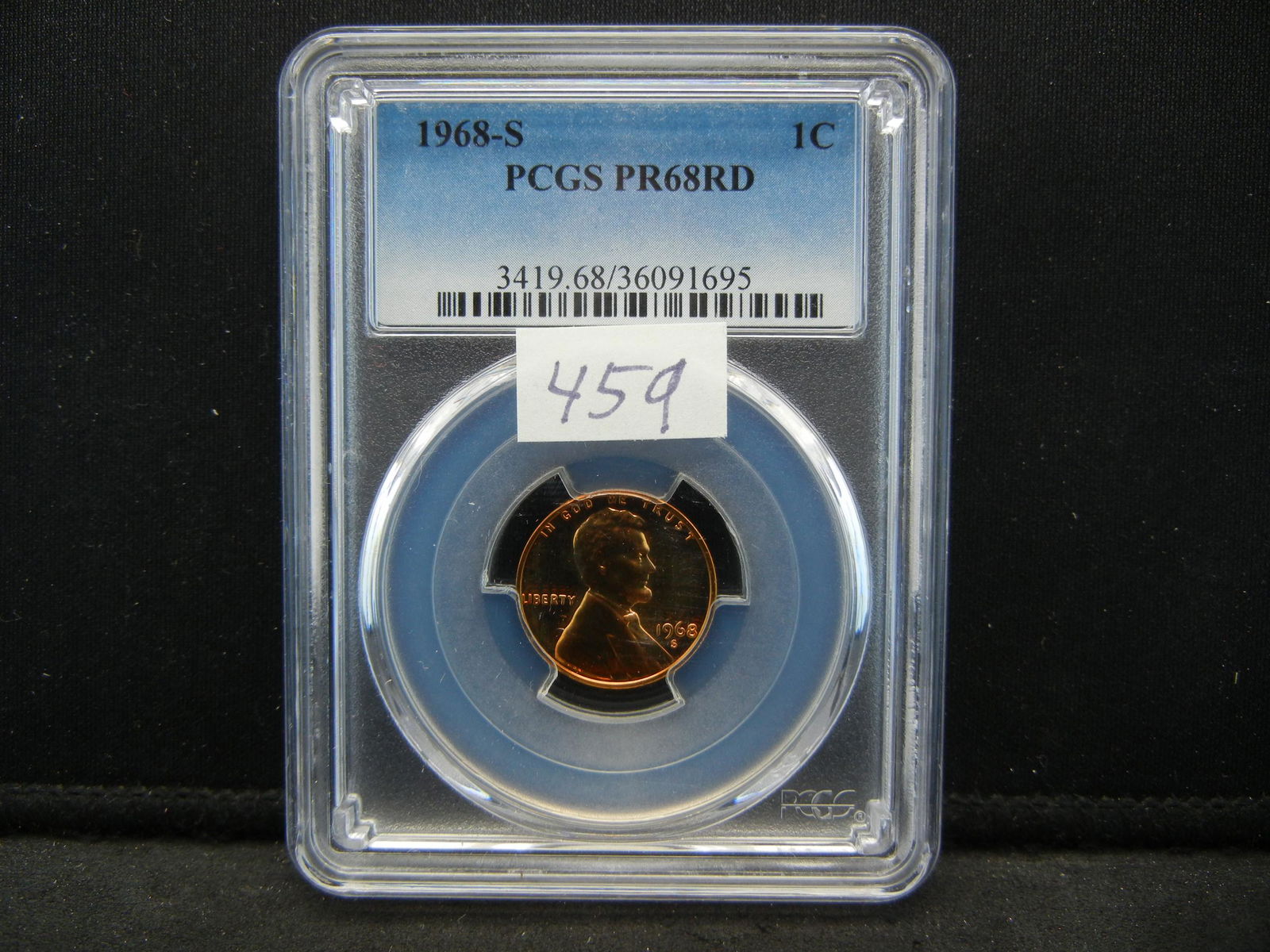 1968 S Lincoln Cent PCGS PR68RD (1 of 4)