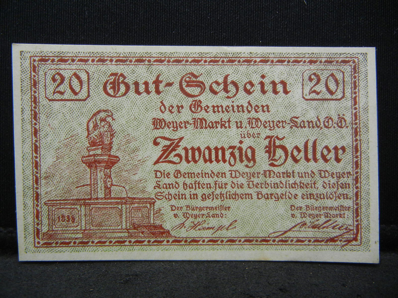 1920 German Notgeld Crisp Uncirculated Note (1 of 2)
