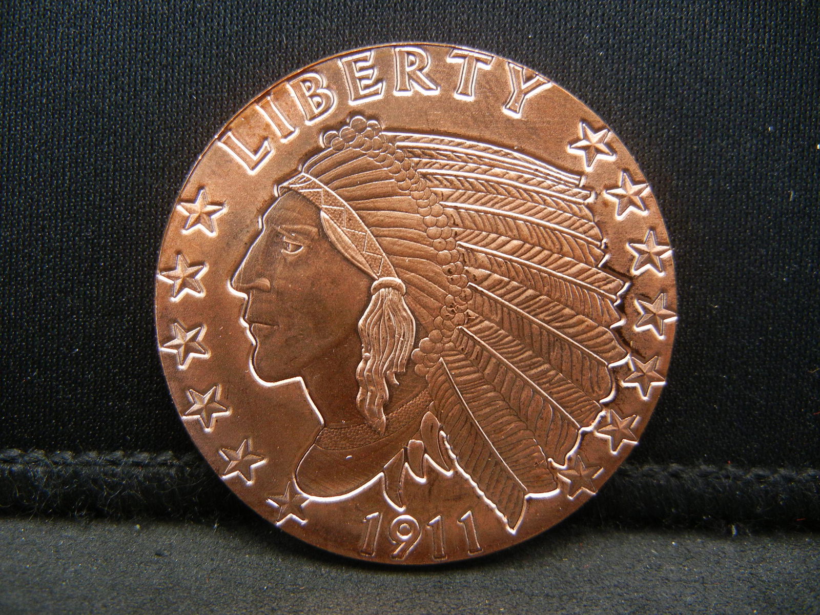 Copper Round .999 Indian Design (1 of 2)