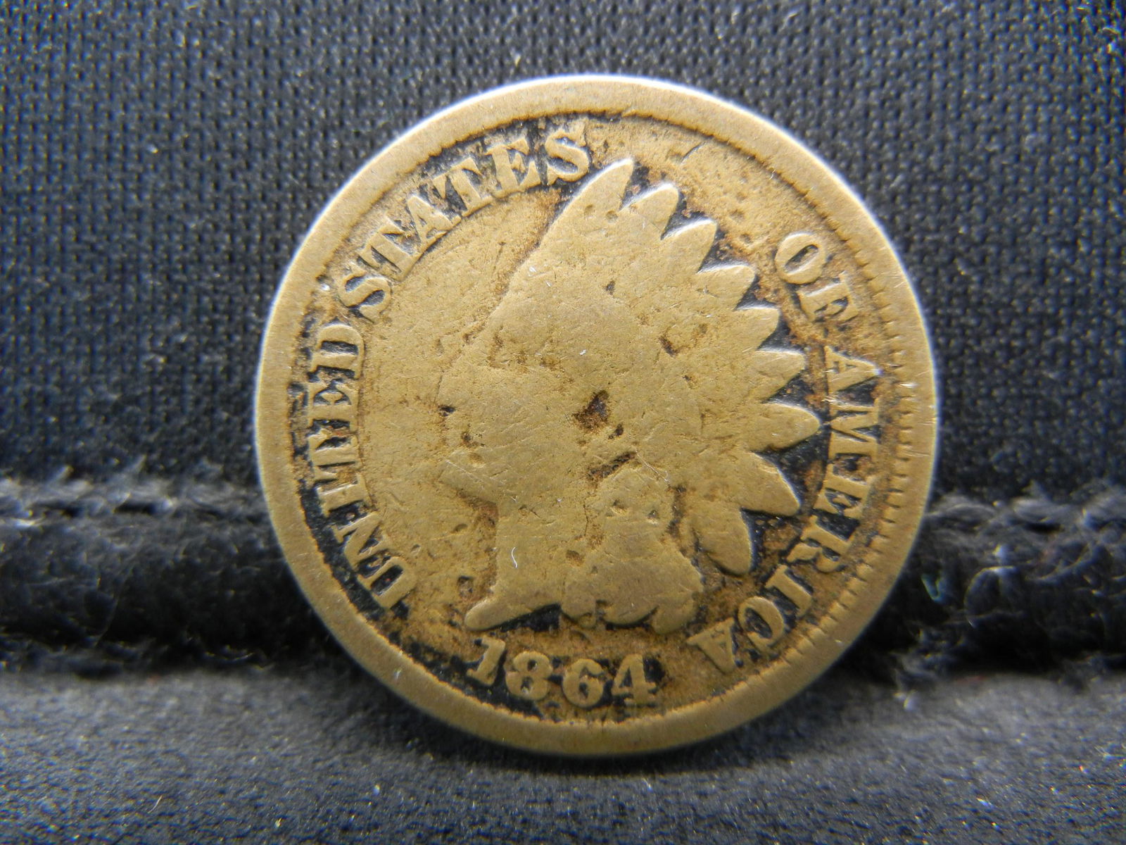 1864 CN Indian Head Cent.  Civil War Year. (1 of 2)