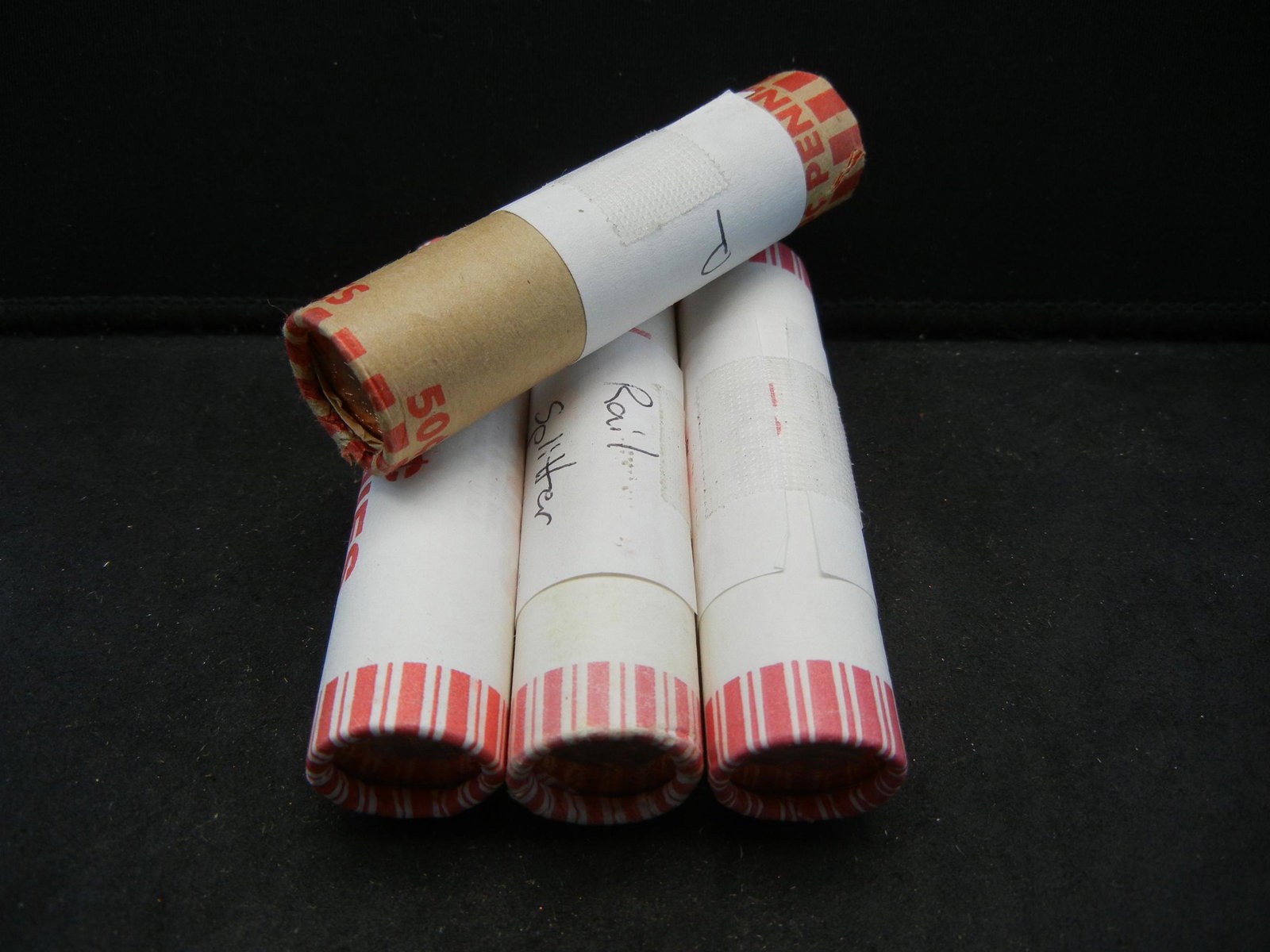 (4) Rolls 2009 P Lincoln memorial cents:  Log Cabin, (1 of 5)