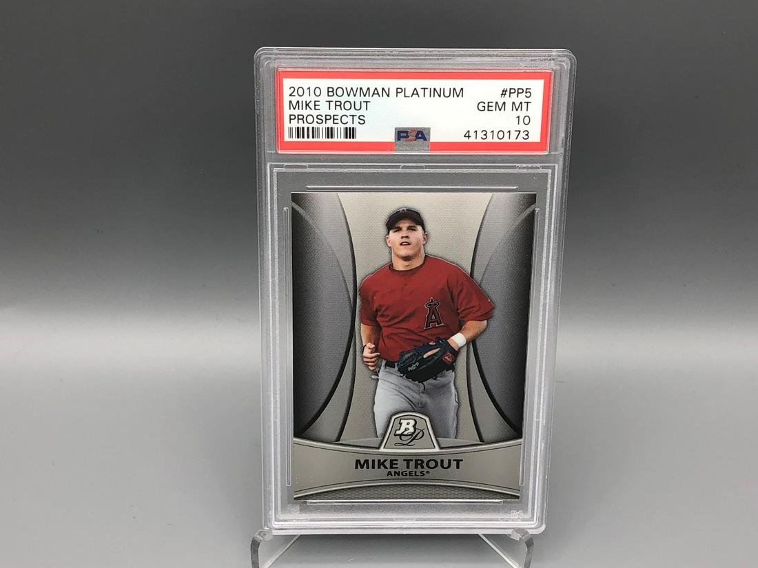 2010 Bowman Platinum Prospects Mike Trout #PP5 Rookie (1 of 2)