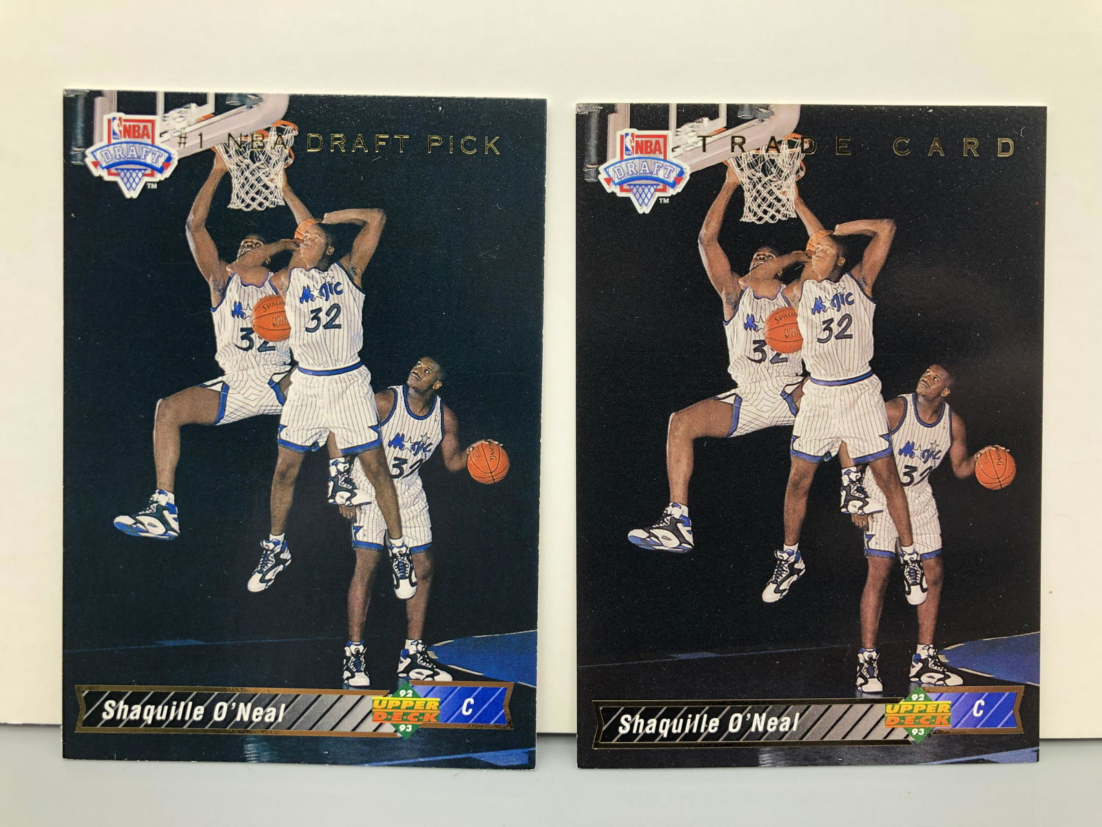 1992-93 Upper Deck Shaquille O'Neal #1 & 1B - Rookie (1 of 2)