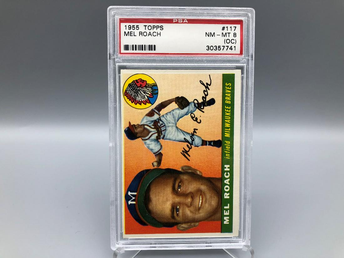 1955 Topps Mel Roach #117 PSA 8 (OC) (1 of 2)