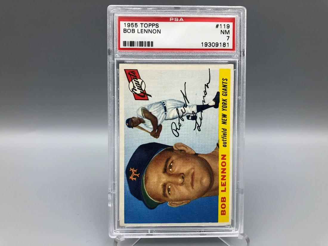 1955 Topps Bob Lennon #119 PSA 7 (1 of 2)
