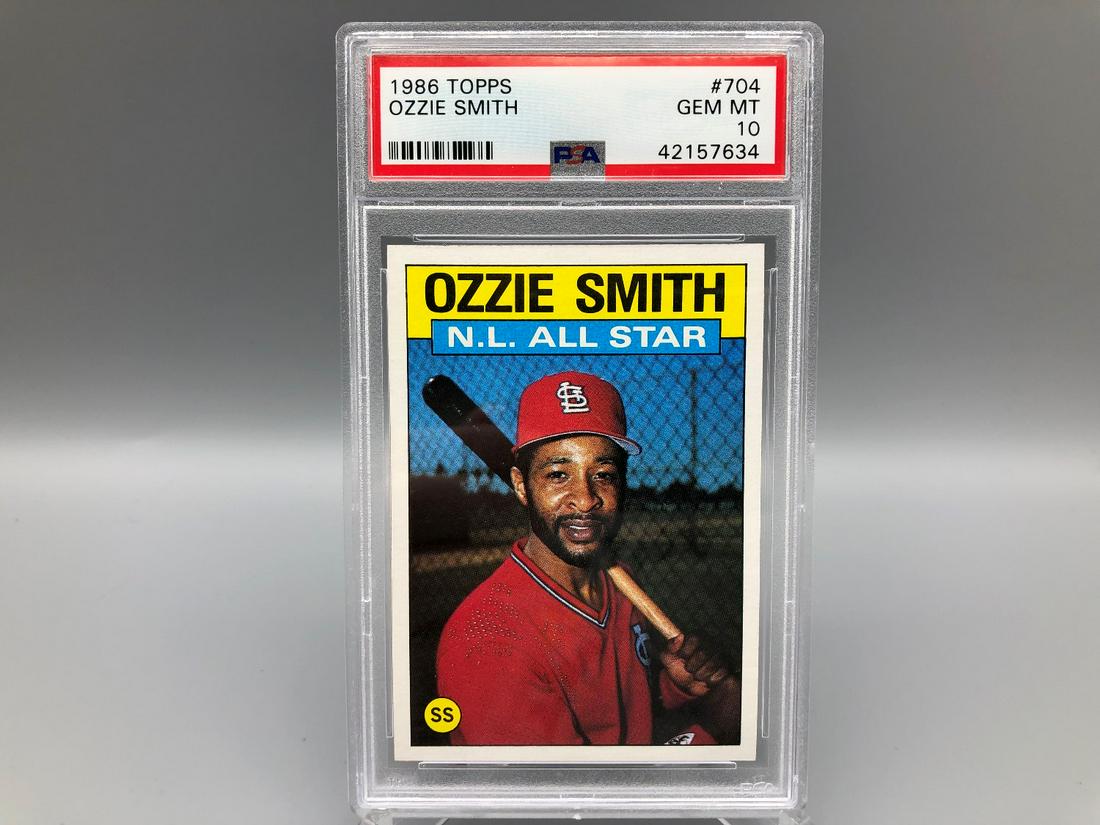 1986 Topps Ozzie Smith #704 PSA 10 (1 of 2)