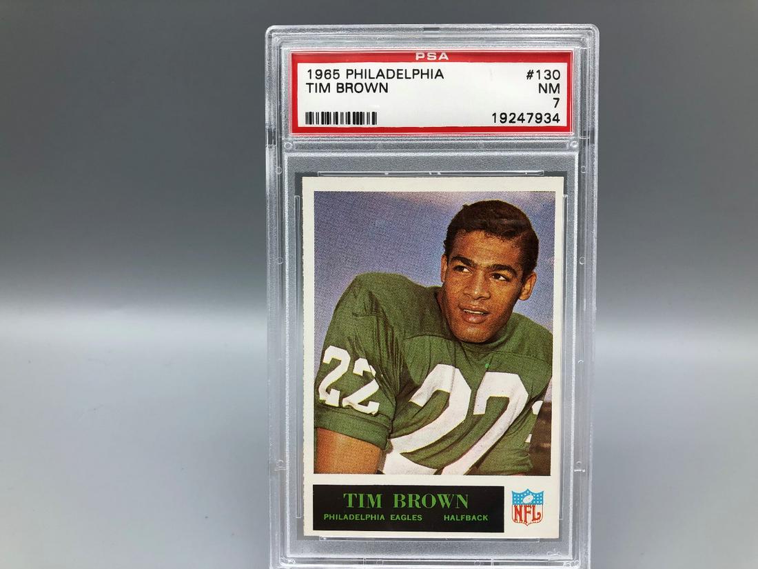 1965 Philadelphia Tim Brown #130 PSA 7: 1965 Phila