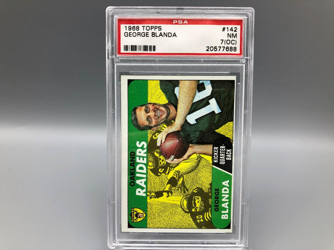 1968 Philadelphia George Blanda #142 PSA 7 (OC): 1968 Phila