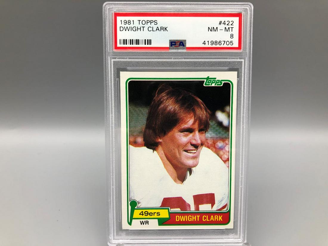 1981 Topps Dwight Clark #422 RC PSA 8 (1 of 2)
