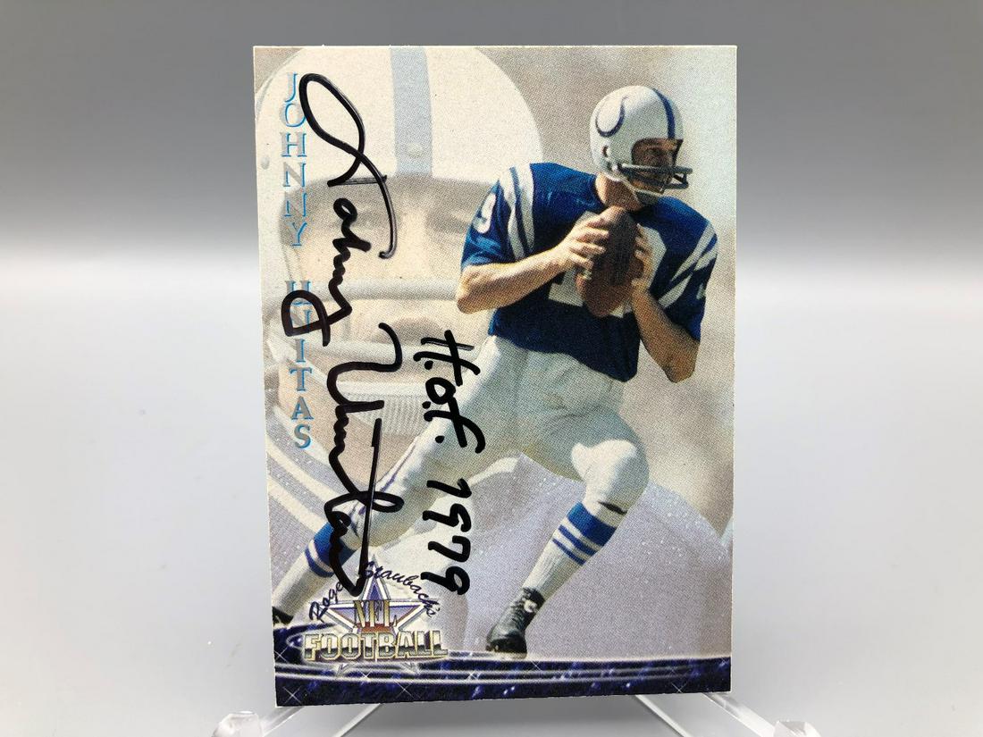 Johnny Unitas Signed Card (1 of 3)