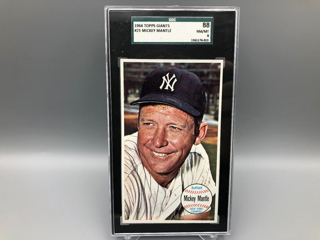 1964 Topps Giants Mickey Mantle SGC 8 (1 of 2)