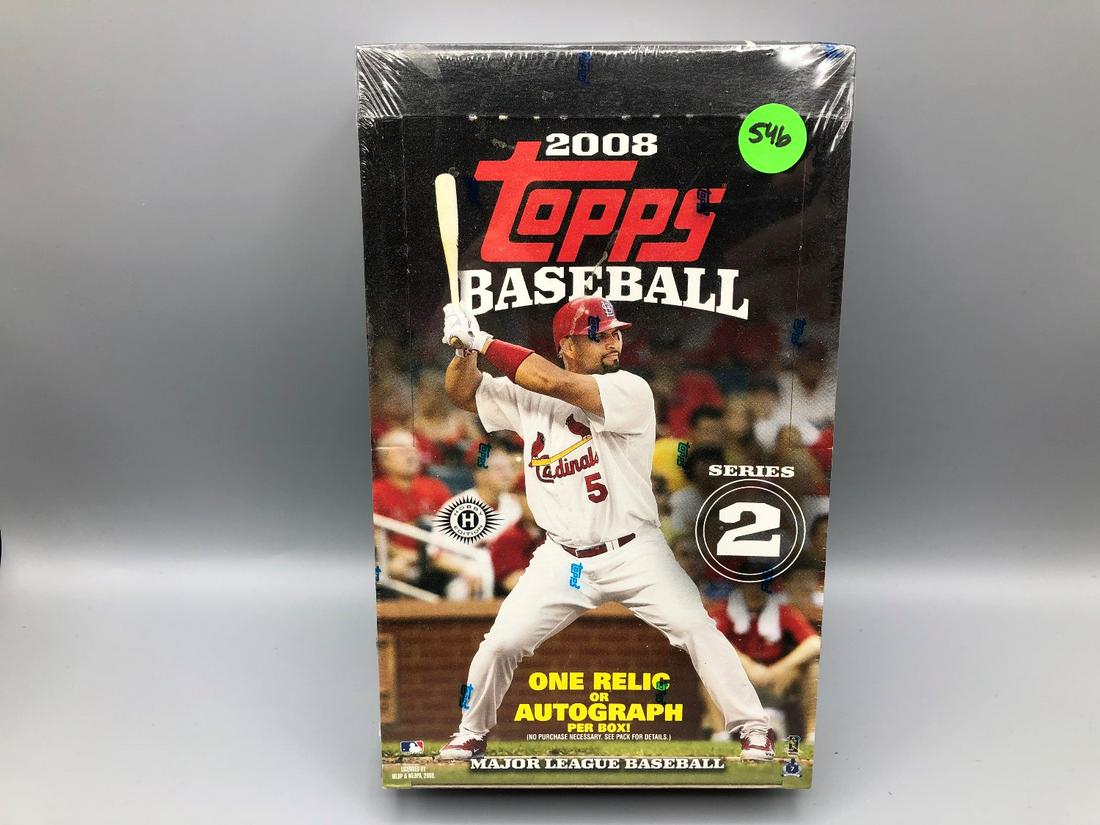 2008 Topps Baseball Series Two Unopened Box - 36 Packs (1 of 2)